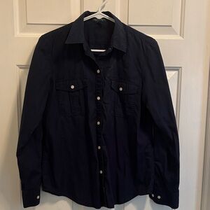 Lauren Ralph Lauren Women's Navy Blouse